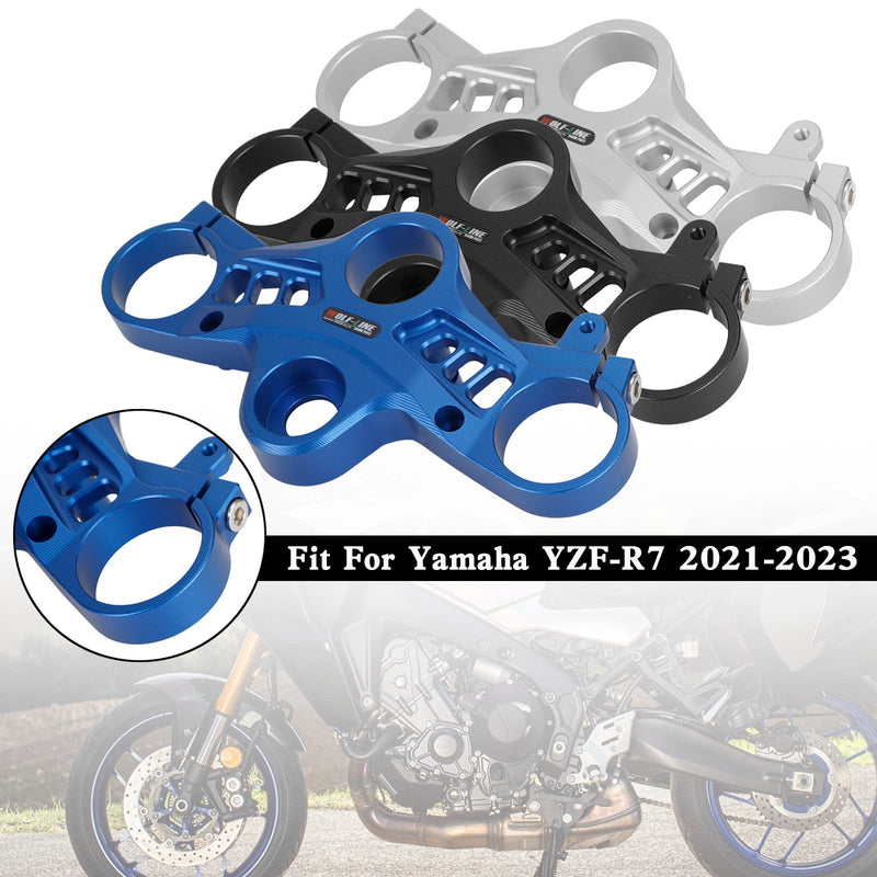 Yamaha YZF-R7 2021-2023 aluminiowy górny przedni potrójny zacisk