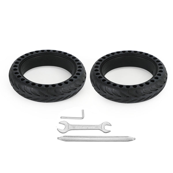 2×8,5 tommers solid elektrisk scooterdekk med 3 verktøy for Xiaomi m365 gotrax gxl/XR