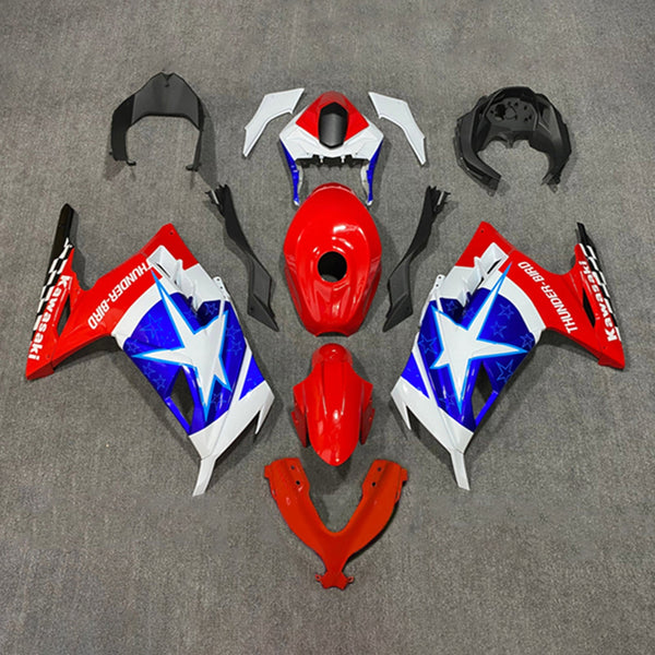 Kit de carenagem Amotopart Kawasaki EX300 Ninja300 2013-2017 corpo plástico ABS