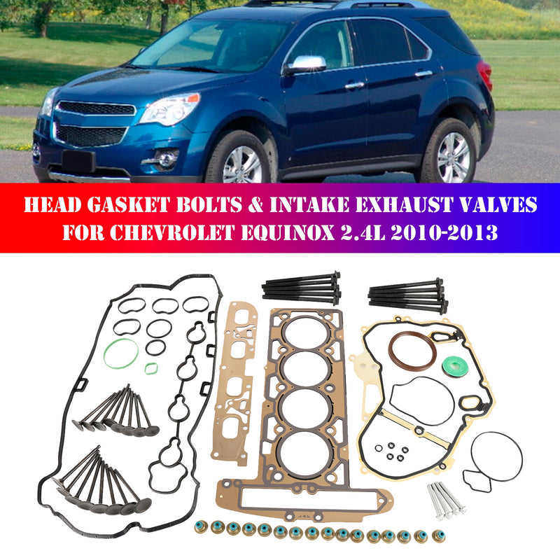 Chevrolet Equinox 2.4L 2010-2013 Kannen tiivistepultit ja imuventtiilit