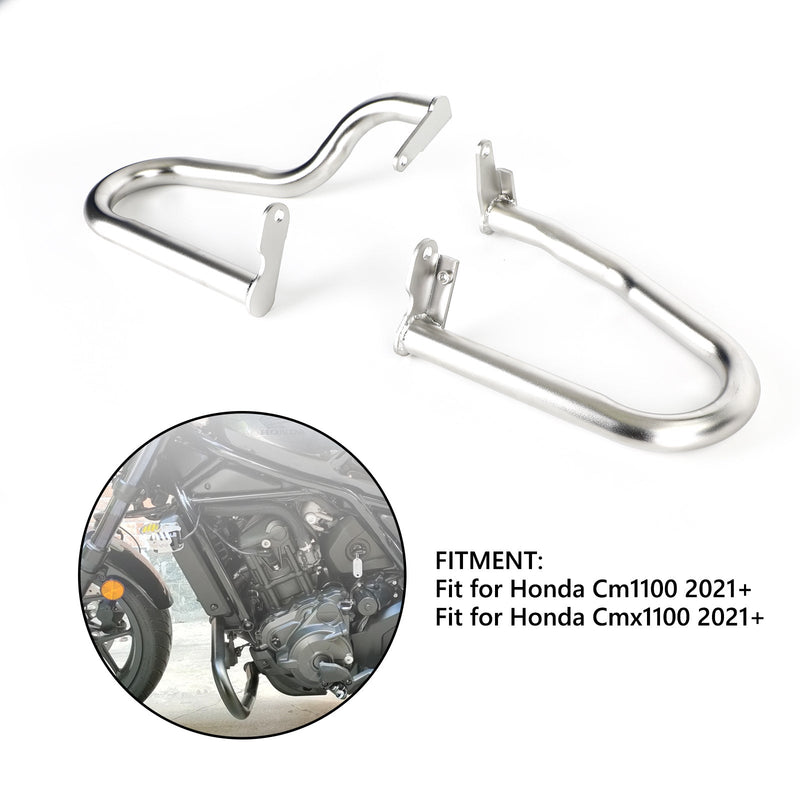 Motorschutzbügel Rahmen Sturzbügel Silber passend für Honda Cm 1100 Cmx 1100 2021+ Generic