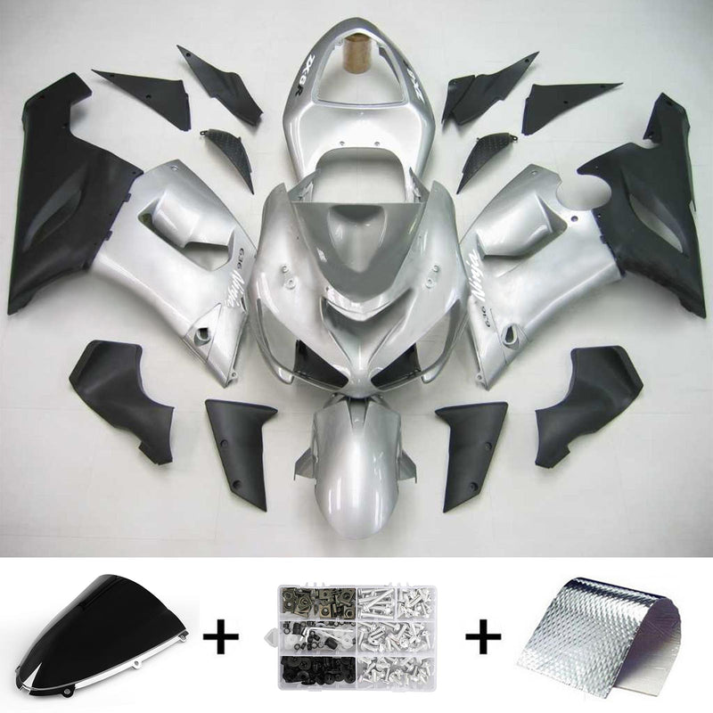 Kit de carenagem para Kawasaki ZX6R 636 2005-2006 Genérico