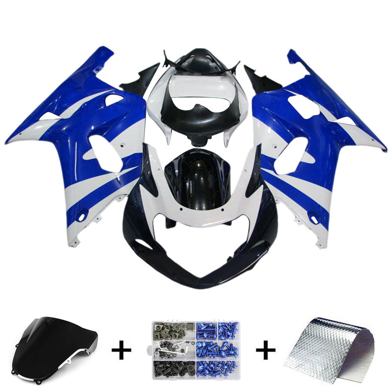 Amotopart Suzuki GSXR1000 2000-2002 K1 K2 kåpesett Karosseri plast ABS