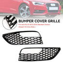 Audi A3 2012-2016 2 Stück Mesh Frontstoßstange Nebelscheinwerfer Abdeckung Grill