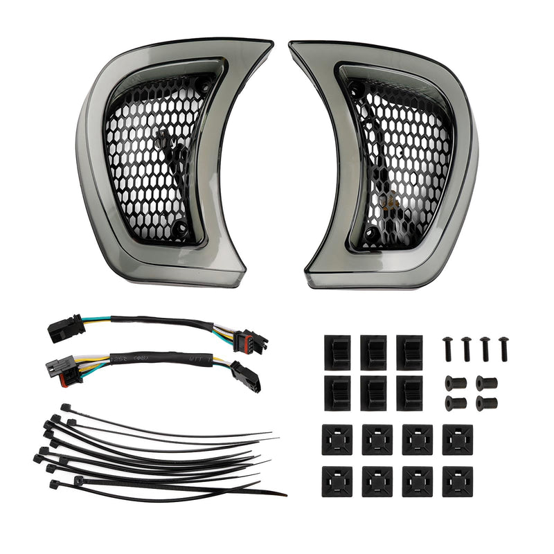 Headlight Fairing Vent LED Light for Road Glide Special FLTRXS 2015-23 Plug Play