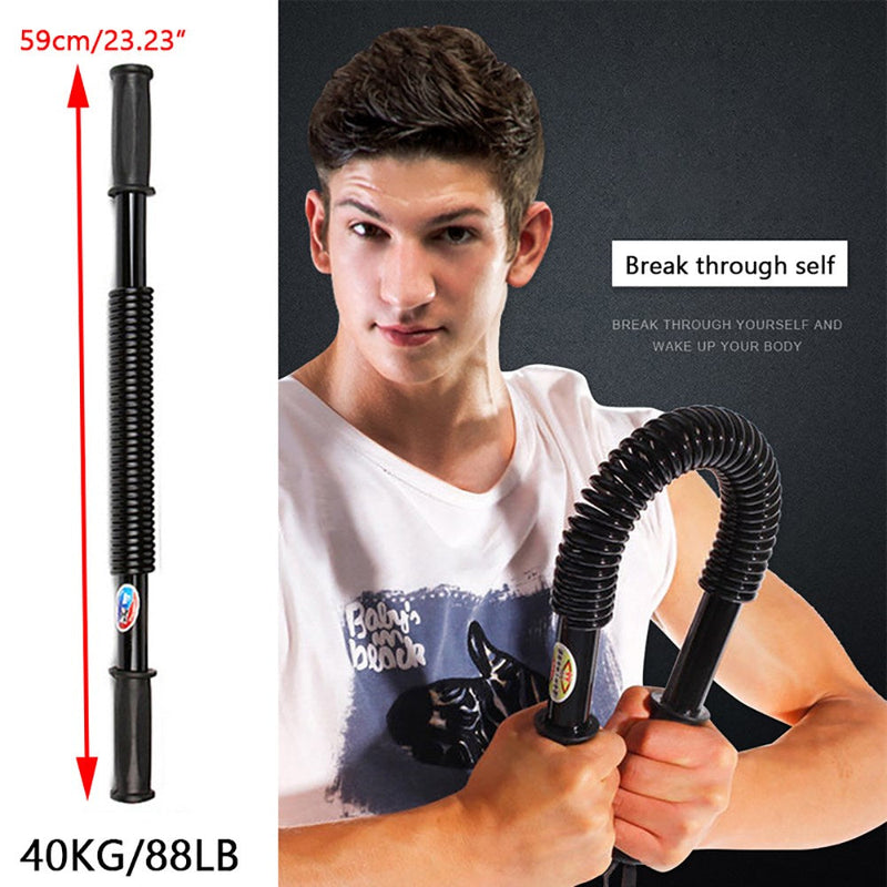 Heavy Duty Spring Chest Power Bar Twister Styrketrening Overkroppsarmer 40KG