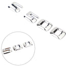 Emblema del maletero trasero, placa de identificación, letras de disco, números aptos para Mercedes S500 cromado