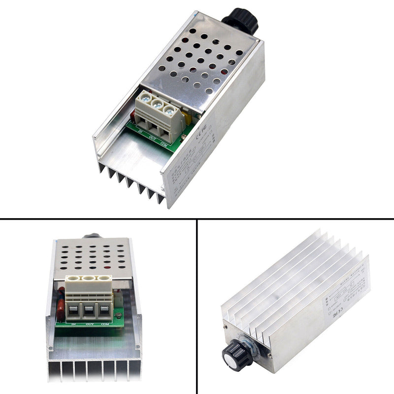 AC 110-220V 10000W SCR Moottorin nopeuden säädin Volttisäädin Himmennin termostaatti