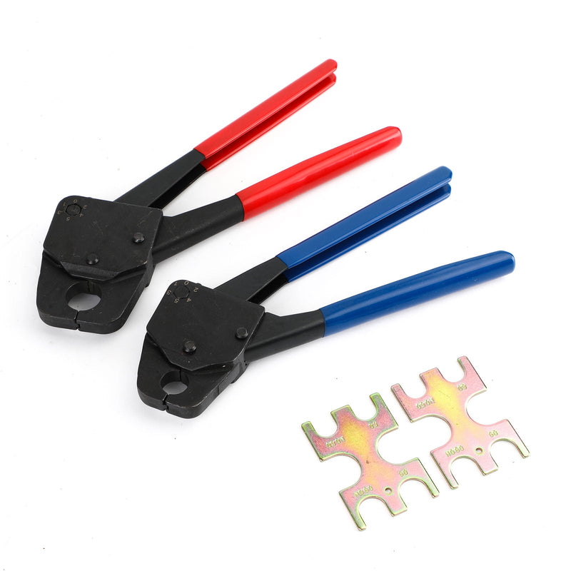 2 Pex Crimper 1/2" und 3/4" Plumbing Crimping Gonogo Set Winkelmesser Werkzeuge Combo
