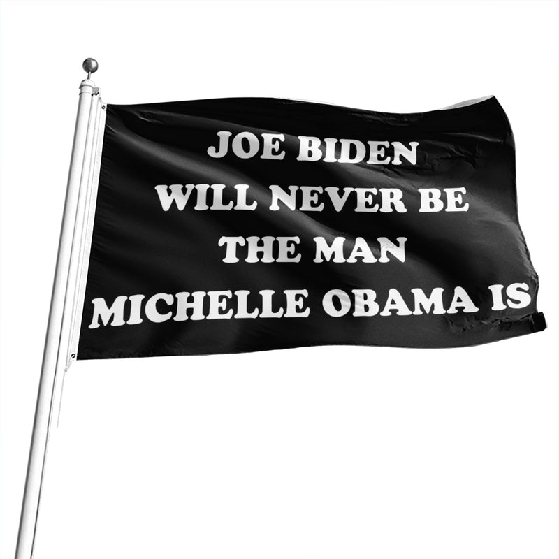Bandeira de Donald Trump Presidente 2024 Joe Biden nunca será o homem 3x5 pés
