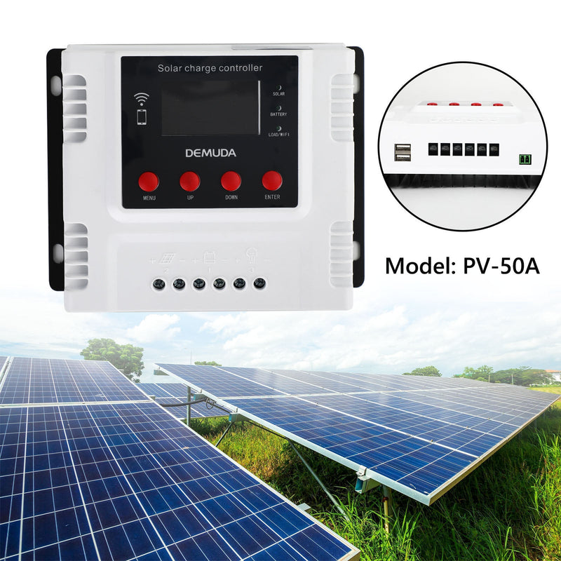 10A-60A 12V 24V 48V Solarladeregler mit Wifi Monitor PWM LCD Regler