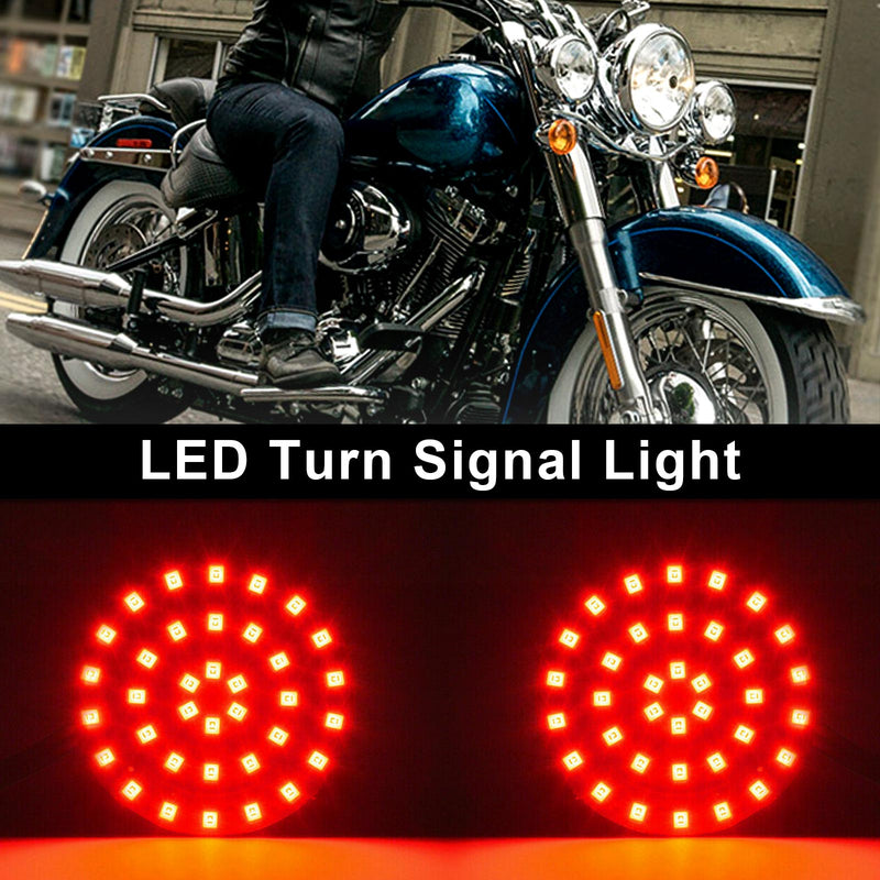 1156 LED blinkers infogar lampa lämplig för Softail Touring Dyna Sportster Generic