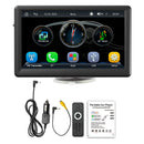 7" Wireless Carplay Bluetooth Stereo Radio FM Auto MP5-soitin + 4 LED-kamera
