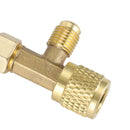 Til R22 R134A R410A gaskølemiddel Ac kantappeventil Flaskeåbner 1/4Sae Blue