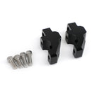 SCHWARZE LENKERERHÖHUNGEN BARBACK FÜR YAMAHA MT09 TRACER 900 GT FJ09 2015-2019