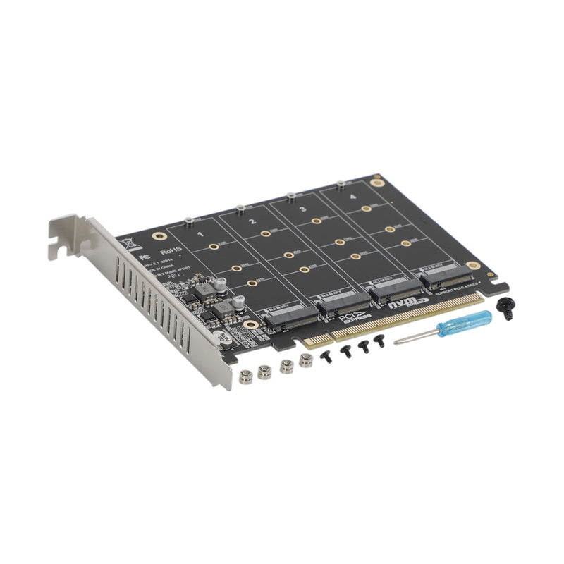 M.2 NVME SSD - PCI-E 4.0 X16 sovitinlaajennuskortti tukee PH44 2280 2242