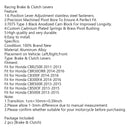 Kurzer Kupplungsbremshebel für Honda CB500F CBR500R 13-15 CBR300RR CB300F 14-16 Generic