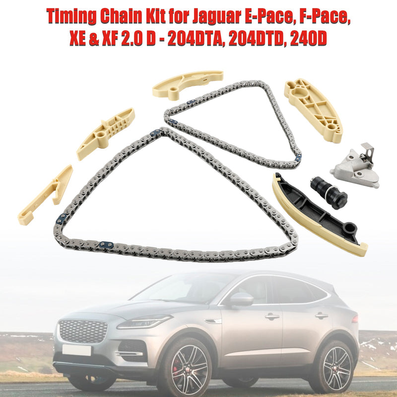 XE og XF 2.0 D - 204DTA registerkjedesett for Jaguar E-Pace 204DTD 240D F-Pace