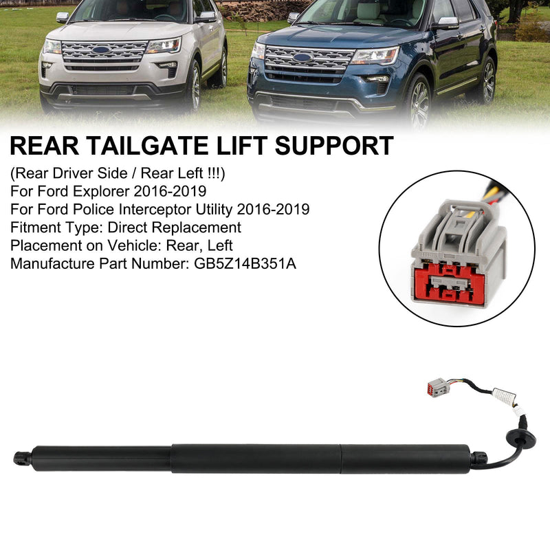 GB5Z14B351A Power Hatch Lift Support Passar Ford Explorer 2016-2019 Bak vänster förarsida