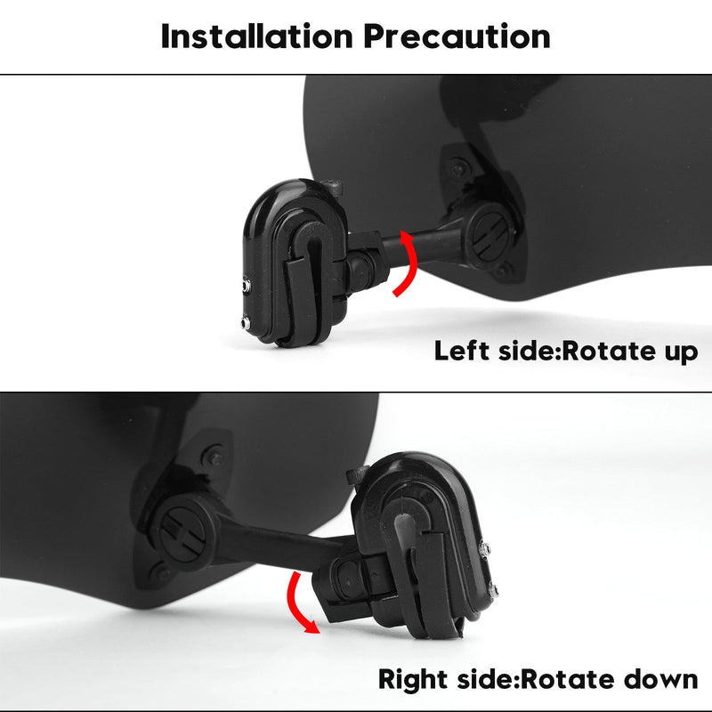 Motorrad verstellbarer Clip auf Windschutzscheibenverlängerung Spoiler Windabweiser