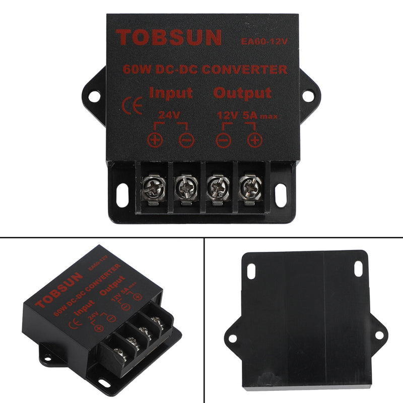 DC Voltage Regulator Buck Converter DC 24V para DC 12V 5A 60W Redutor Step Down