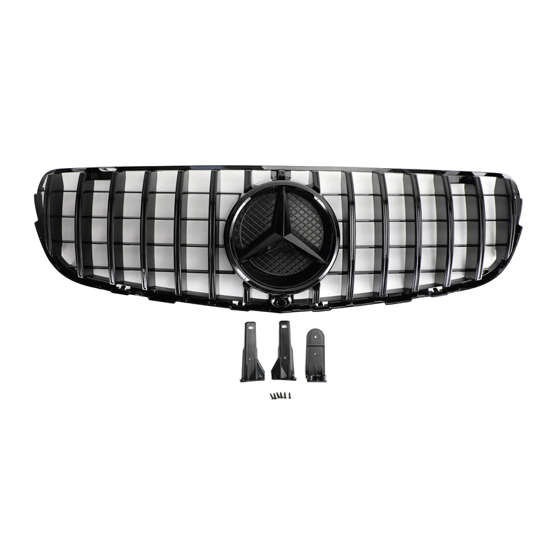 Mercedes Benz GLC X253 C253 2015-2019 Frontstoßstangengrill Grill schwarz glänzend