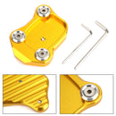 Stativ sidostöd förstorad plattplatta för Honda CB650F CBR650F 2014-2018 Generic