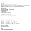 Kupplungs-Reibungsplatten-Kit Set für Yamaha VMAX12 VMX12 V-Max XVZ1200 XVZ1300