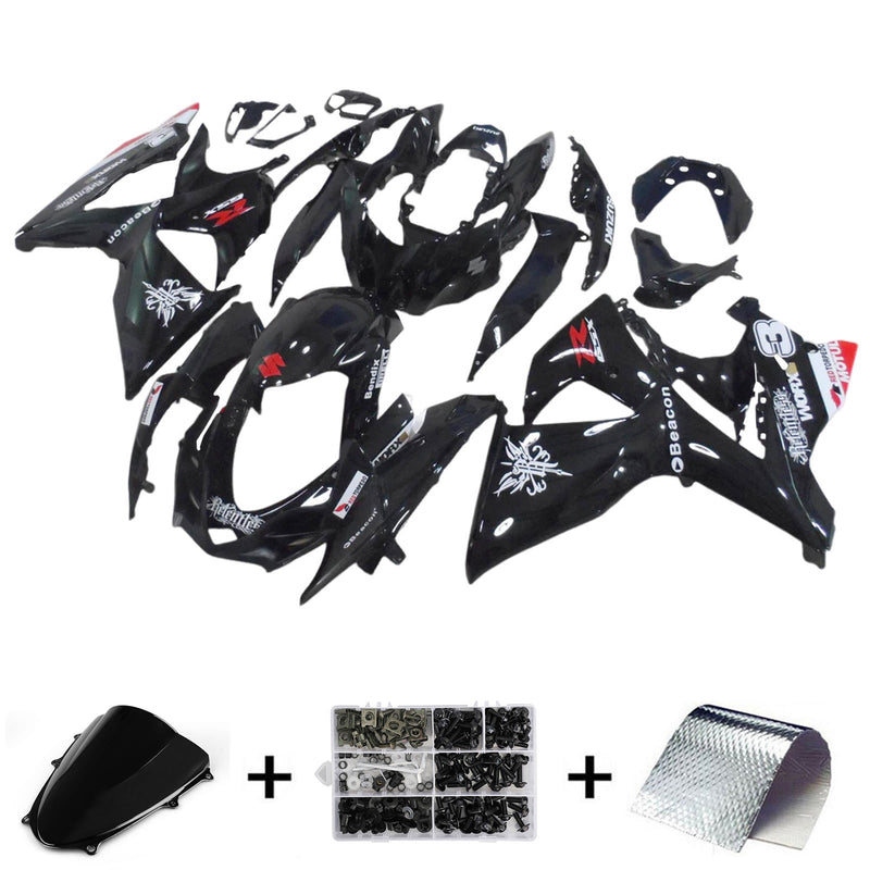 2009-2016 Suzuki GSXR 1000 K9 Injection Fairing Set Body Plastic ABS