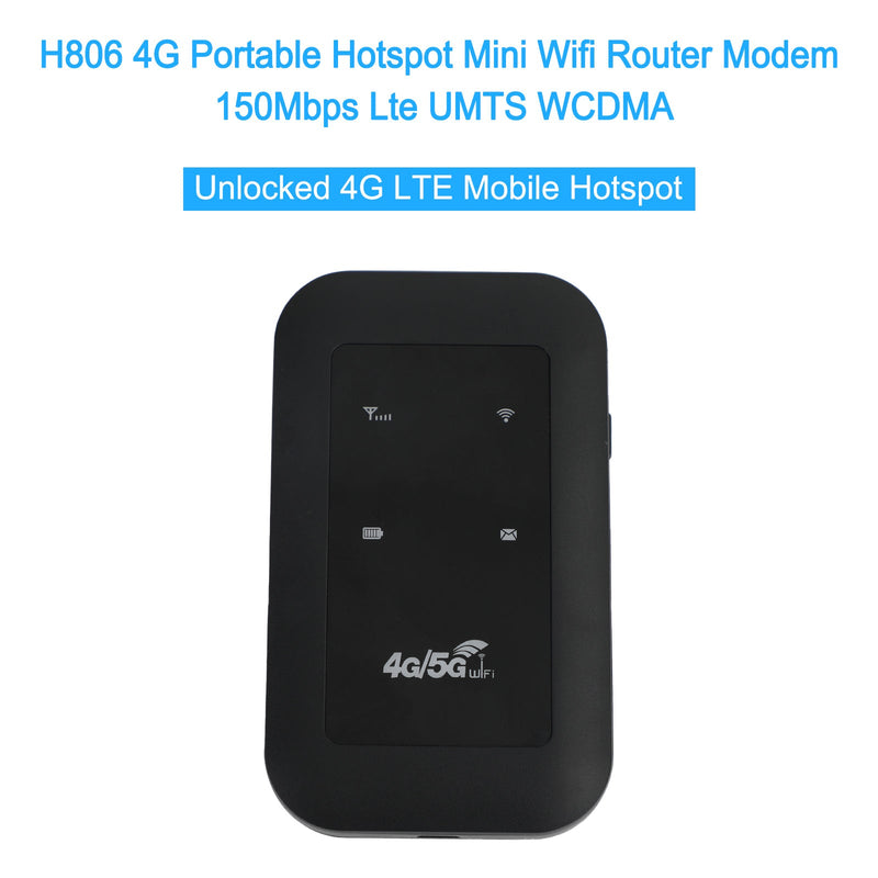 H806 4G LTE UMTS WCDMA Hotspot Roteador sem fio WiFi Modem de banda larga móvel