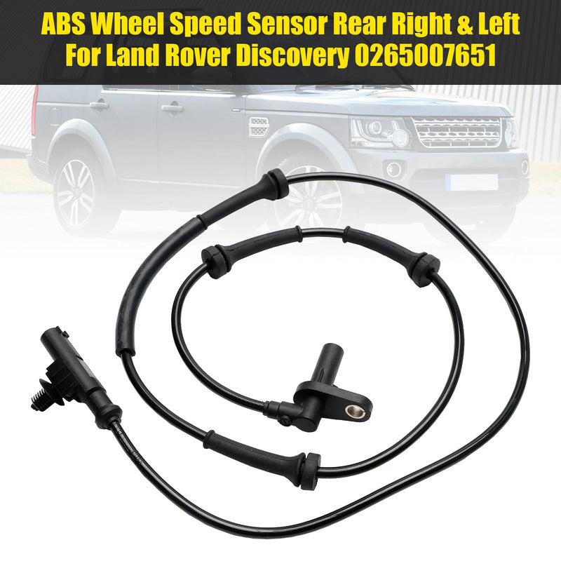 Sensor de velocidad de rueda ABS trasero derecho e izquierdo para Land Rover Discovery 0265007651