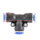 Pneumatická vzduchová rychlospojka “L” “T” “Y” Rovná štěrbinová trubka 6 mm