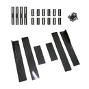 Extensiones de faldón lateral universal de 86,6" Separadores de panel basculante Labio Aspecto de carbono Genérico