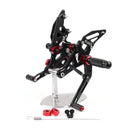 Conjunto traseiro ajustável de apoio para os pés traseiro para Yamaha MT-07 FZ-07 MT07 Generic