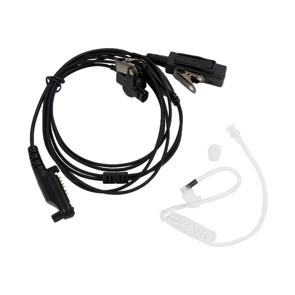 X1E-013A3 Auriculares con micrófono PTT de tubo acústico compatibles con Hytera X1P X1E X1 PD600 PD680