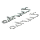 3D nálepka na auto pokovování kovovým znakem turbo loga odznak černý