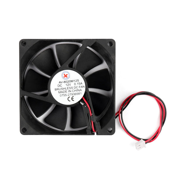 10 STÜCKE DC Brushless Cooling PC Computerlüfter 12 V 8020s 80 x 80 x 20 mm 0,15 A 2-poliger Draht