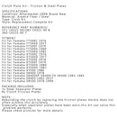 Spojková sada ocel a třecí lamely pro Yamaha TT500 SR400 SR400SP SR500