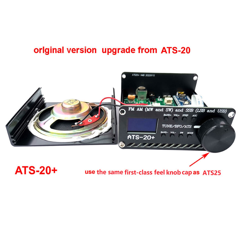 Uusi ATS-20+ Si4732 all-band DSP-radiovastaanotin FM LW MW SW 2,4" kosketusnäytöllä