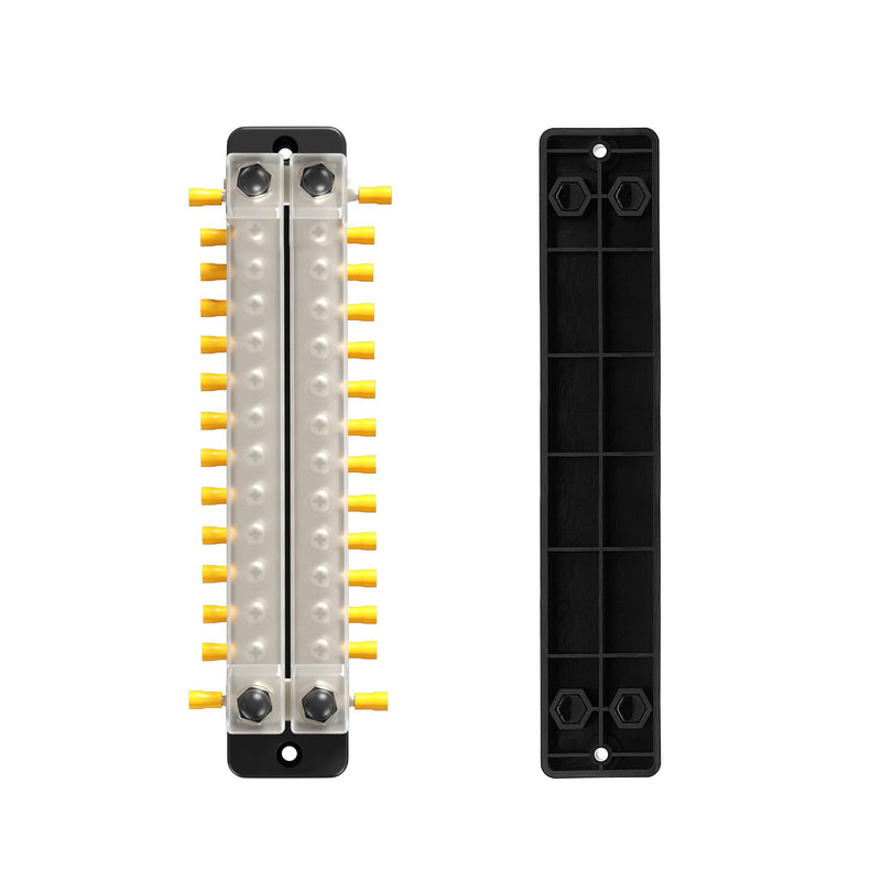 2/4/6/12-Wege-zweireihiges Auto-Sammelschienenblock-Verteilerterminal für Auto-Marine