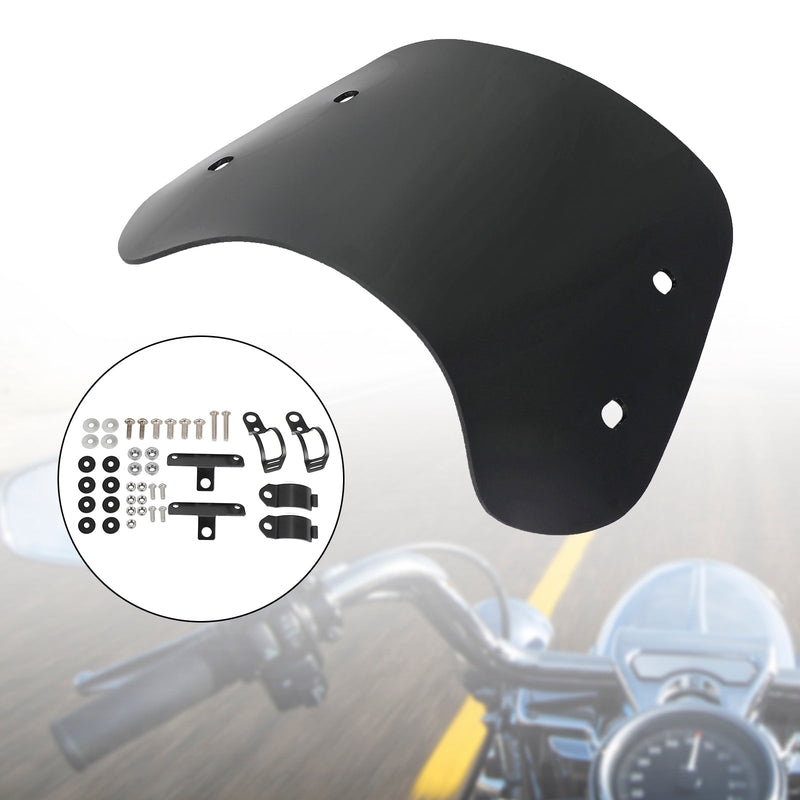 Motorsykkel med 28-41mm forgaffel Universal Windshield WindScreen