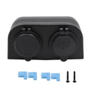 2 i 1 laddare + 12V/24V cigarettändare 2-håls panel lämplig för båtbil