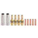 11 stk MB15 15AK 15 AK Tip 0,8mm 0,03" Dyseholder MIG-200 MIG Gun