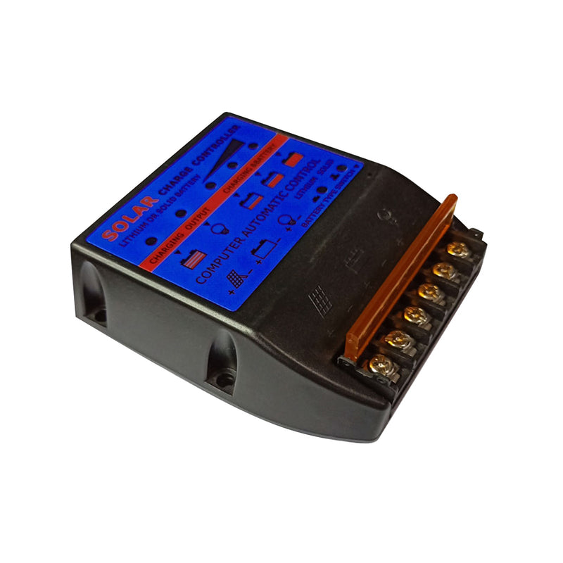 Solar ladekontroller PWM 10A-50A 12V innebygd timer batterikontrolladapter