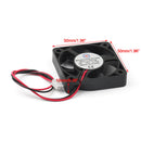 4 Uds 50mm x 10mm 5010B DC 12V 0.1A 2 pines rodamiento de bolas de ventilador sin escobillas