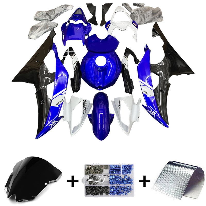 Amotopart kåpa set för Yamaha YZF 600 R6 2008-2016, kropp, plast, ABS