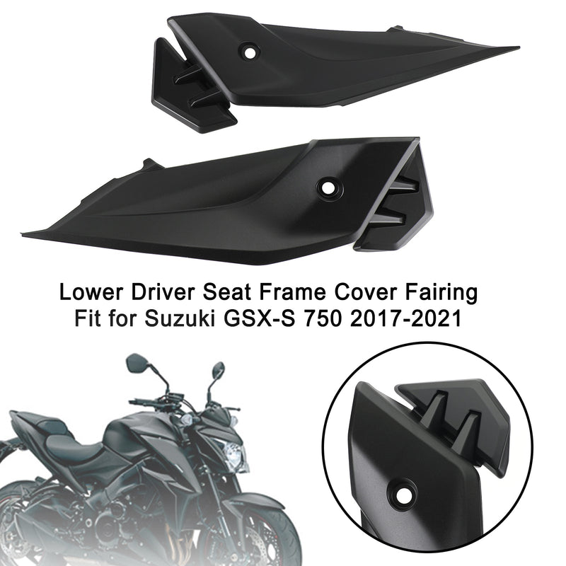 Cubierta inferior del marco del asiento del conductor para Suzuki GSXS GSX-S750 2017-2021 Genérico