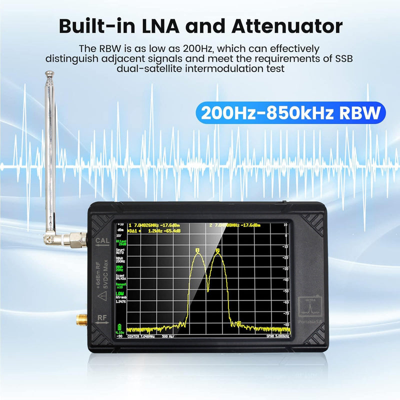 4 "LCD Touch para Analisador de Espectro Minúsculo Portátil TinySA ULTRA 100K-5.3GHz