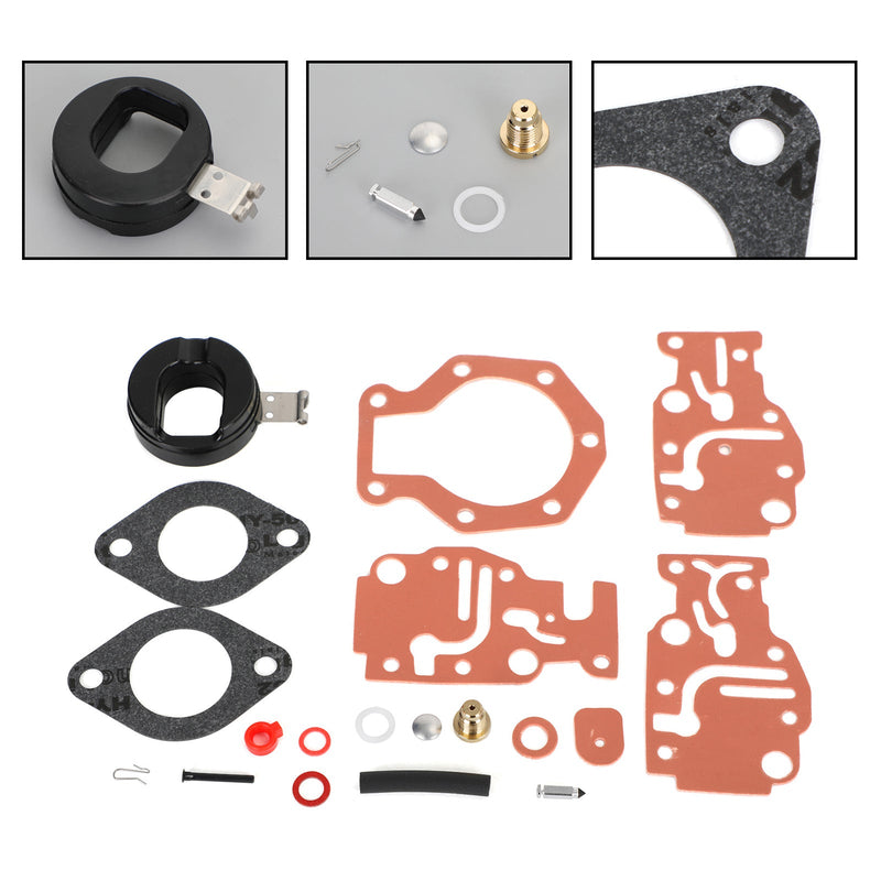 Kit de reparación de carburador compatible con Johnson/Evinrude 6 8 9,9 15 20 HP 0439073