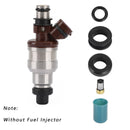 6 STÜCKE Kraftstoffeinspritzdüsen-Reparaturdichtungs-Umbausatz für Toyota 3VZE 1988–1995 3.0L Generic